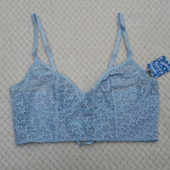 *HP*Nwt Free People Lele Embroidered Longline Bra - Picture 6 of 9